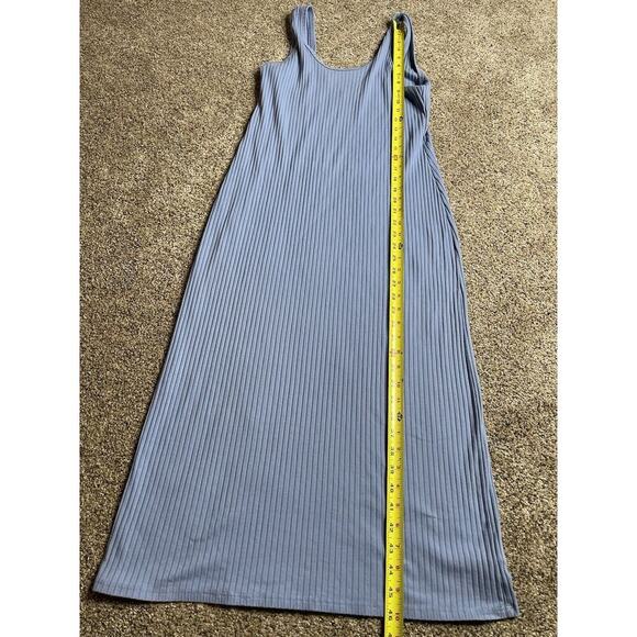 American Eagle Maxi Dress Baby Blue Bodycon Sleeveless Size Large - Picture 5 of 6